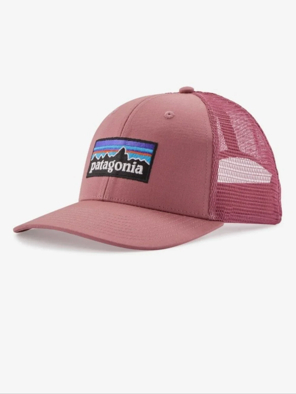 PATAGONIA P-6 LOGO TRUCKER HAT - LIGHT STAR PINK